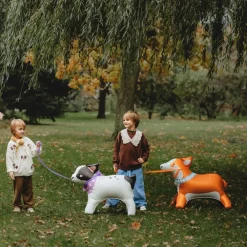 PartyDeco sp. z o.o. Stående Folieballon Corgi - Balloner