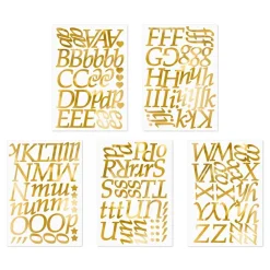 Online PartyDeco sp. z o.o. Stickers Bogstaver Guld Metallic