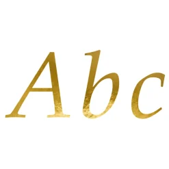 Online PartyDeco sp. z o.o. Stickers Bogstaver Guld Metallic