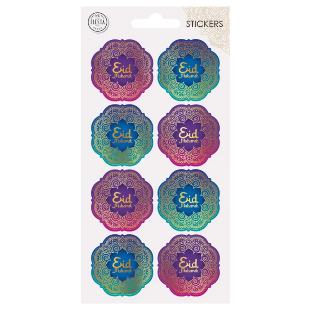 Globos Europe B.V. Stickers Eid Mubarak - Hobby & Fritid|Gaveindpakning
