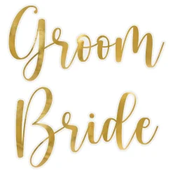 PartyDeco sp. z o.o. Stickers til Glas Bride & Groom - Hobby & Fritid|Borddækning