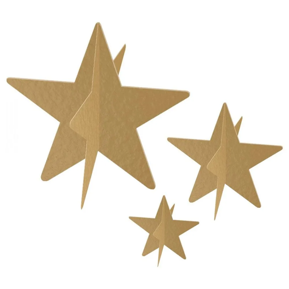 Three Sixty Degrees Ltd Stjerner Guld Bordpynt - Oppyntning|Borddækning