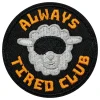 Best Partyking AB Stofmærke Always Tired Club