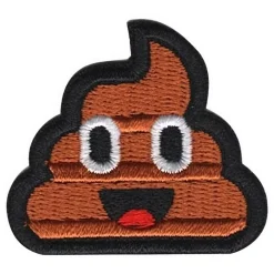 Sale Märkbar AB Stofmærke Emoji Pile of Poo