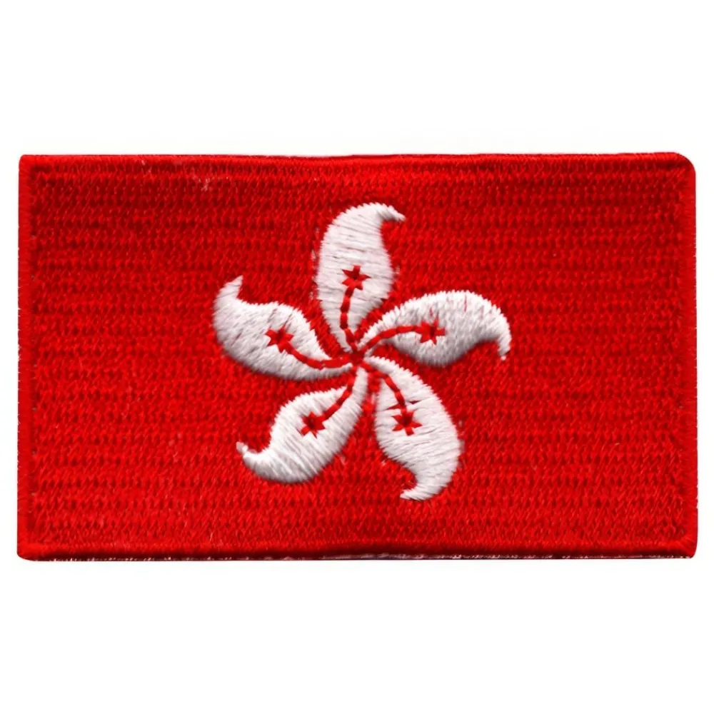 Sale Märkbar AB Stofmærke Flag Hong Kong