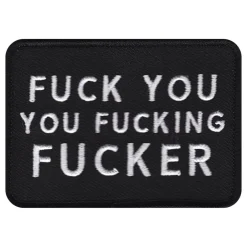 Discount Märkbar AB Stofmærke Fuck You You Fucking Fucker