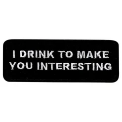 Märkbar AB Stofmærke I Drink to Make You Interesting - Accessories