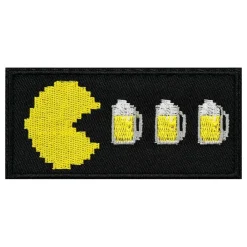 Outlet Partyking AB Stofmærke Pac-Man Drinking Beer