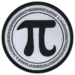 Best Märkbar AB Stofmærke Pi 3.141592