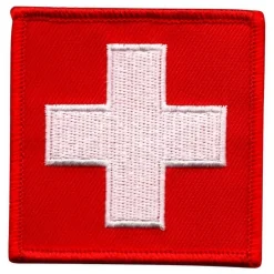 Märkbar AB Stofmærke Sundhedspleje Hvidt Kors First Aid - Accessories