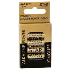 Online Star Trading AB ST Power Alkaline AAA-batterier