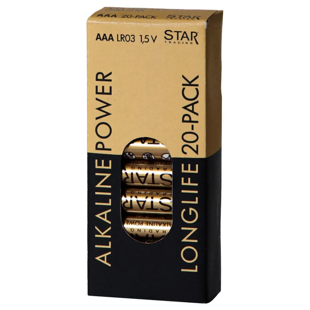 Online Star Trading AB ST Power Alkaline AAA-batterier