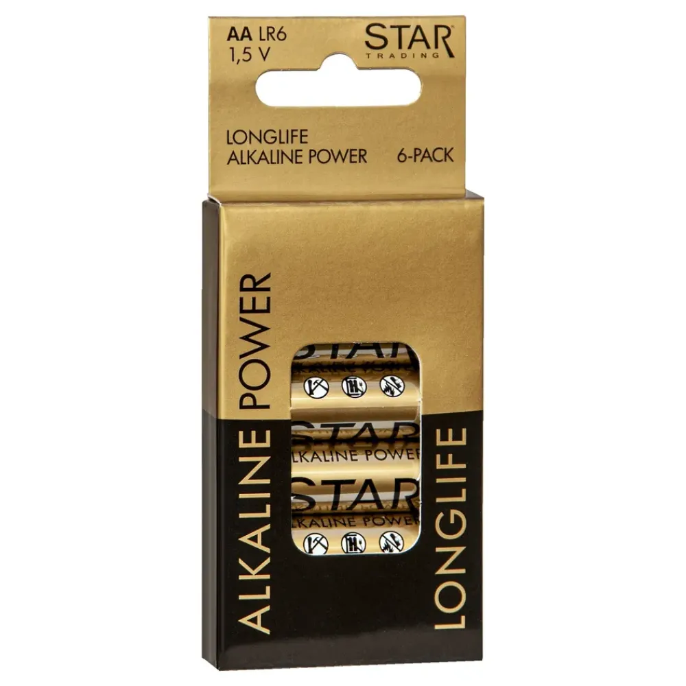 Star Trading AB ST Power Alkaline AA-Batterier - Teknik|Hjem & Husholdning