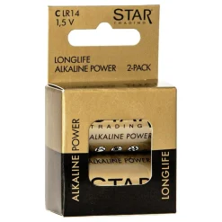 Star Trading AB ST Power Alkaline C-batterier - Teknik|Hjem & Husholdning