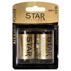 Star Trading AB ST Power Alkaline D-batterier - Teknik|Hjem & Husholdning