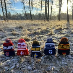 Netshirt Group AB Strikket Hue Pom Pom Sweden - Tøj|Hobby & Fritid