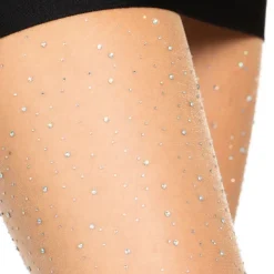 Hot Leg Avenue Europe Strømpebukser med Strass Deluxe