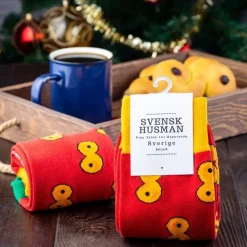 Best Svensk Husman Socks AB Strømper Luciaboller