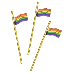Discount Reithmüller Europe GmbH Sugerør Prideflag Guld
