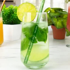New Ohlsson & Lohaven AB Sugrør i Glas med Drinkopskrifter