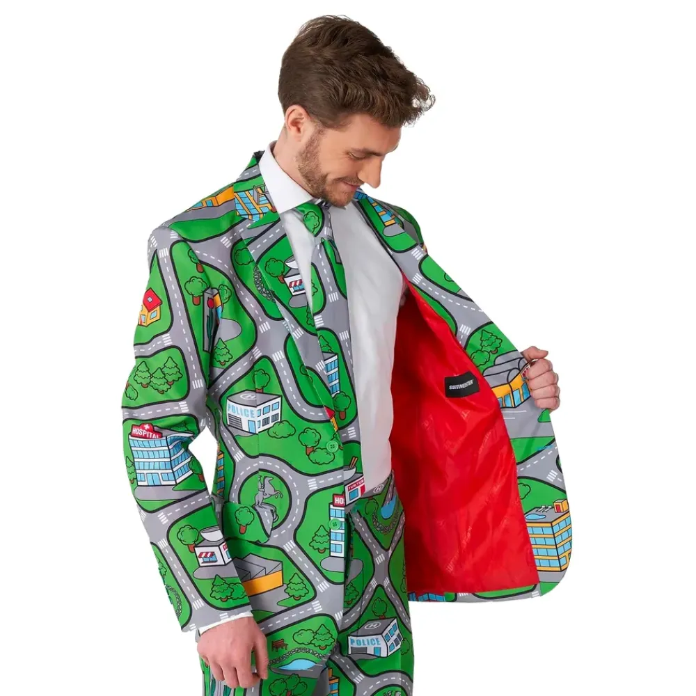 Oppo Merchandise Group B.V. Suitmeister Carpet City Green Jakkesæt - Tøj