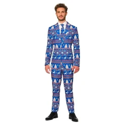 Clearance Oppo Merchandise Group B.V. Suitmeister Christmas Blue Nordic Jakkesæt