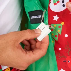 New Oppo Merchandise Group B.V. Suitmeister Christmas Red Icons Light Up Kostume