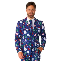 Clearance Oppo Merchandise Group B.V. Suitmeister Christmas Snowman Blåt Jakkesæt