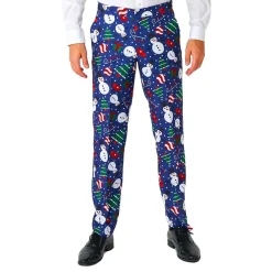 Clearance Oppo Merchandise Group B.V. Suitmeister Christmas Snowman Blåt Jakkesæt