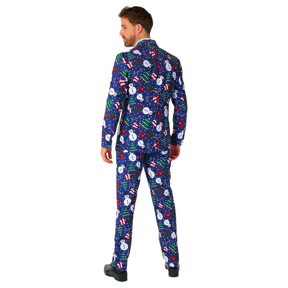 Clearance Oppo Merchandise Group B.V. Suitmeister Christmas Snowman Blåt Jakkesæt
