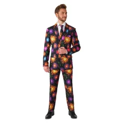 Oppo Merchandise Group B.V. Suitmeister Fireworks Black Jakkesæt - Tøj|Udklædningskostumer