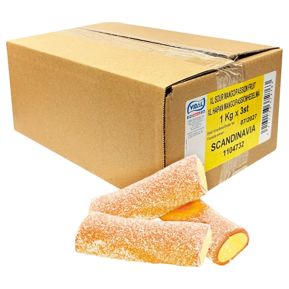 Outlet ERT Godis AB Sur Mango Passion Fruit XL Økonomipakke