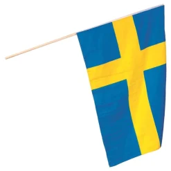 Clearance Dynäs Import AB Svenske Flag på Pind Stor