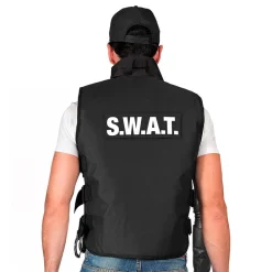 Widmann S.r.l. SWAT Vest Sort - Tilbehør|Udklædningskostumer