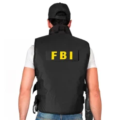 Widmann S.r.l. SWAT Vest Sort - Tilbehør|Udklædningskostumer