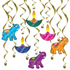 Three Sixty Degrees Ltd Swirls Diwali Hængende Dekoration - Oppyntning