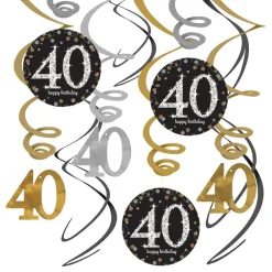 Sale Reithmüller Europe GmbH Swirls 40 Guld/Sølv Hængende Dekoration