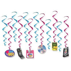 Outlet Three Sixty Degrees Ltd Swirls I Love the 90's Hængende Dekoration