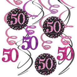 Reithmüller Europe GmbH Swirls 50 Lyserød Hængende Dekoration - Oppyntning