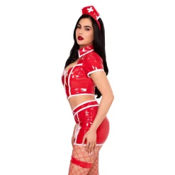 Best Leg Avenue Europe Sygeplejerske Red Alert Deluxe Kostume