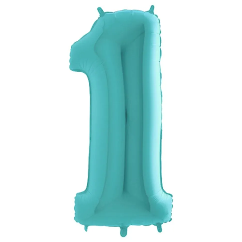 Ballongkungen AB Talballon Turkis Pastel - Balloner
