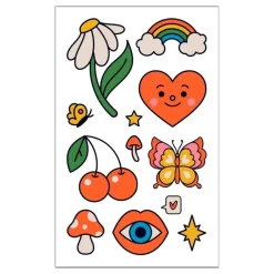 Outlet Hisab/Joker Company AB Tatoveringer Hjerte/Regnbue