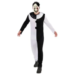 Discount Rubies Netherland B.V. Terror Klovn Sort/Hvid Kostume
