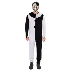 Discount Rubies Netherland B.V. Terror Klovn Sort/Hvid Kostume