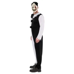 Discount Rubies Netherland B.V. Terror Klovn Sort/Hvid Kostume