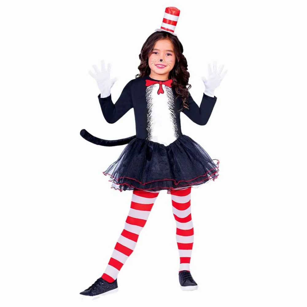 Online Reithmüller Europe GmbH The Cat in the Hat Kjole Børnekostume