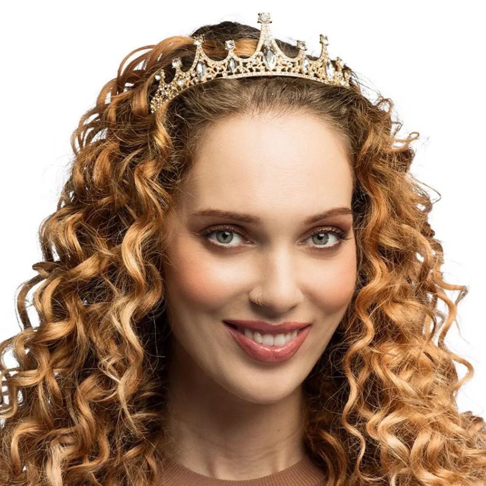 Boland Party Partners B.V. Tiara i Metal Rosaguld - Kostumetema|Hatte