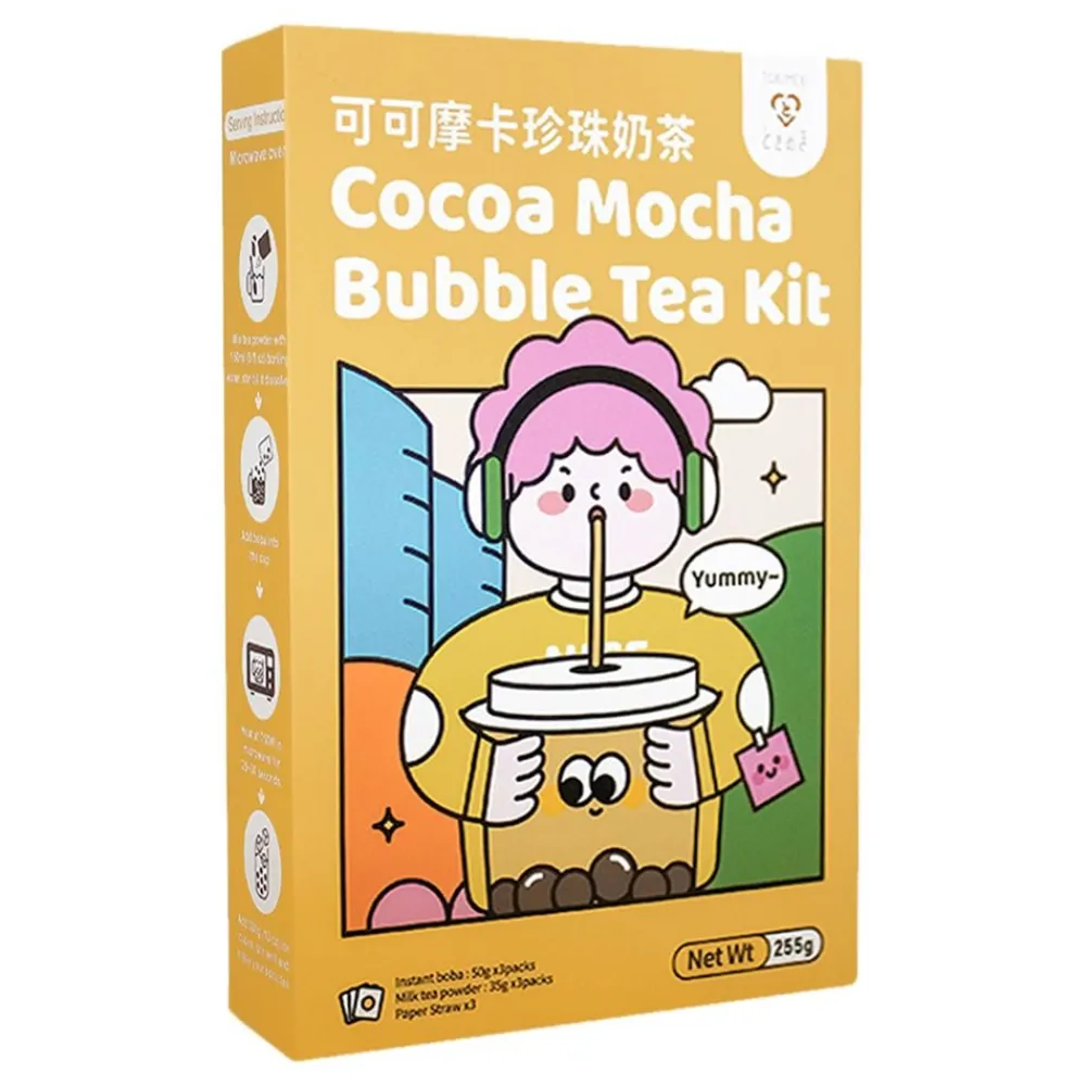 USA Godis AB Tokimeki Cocoa Mocha Bubble Tea Kit - Slik