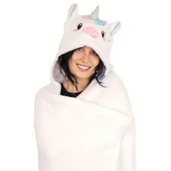 Hot Kidek AB Tæppe med hætte Unicorn