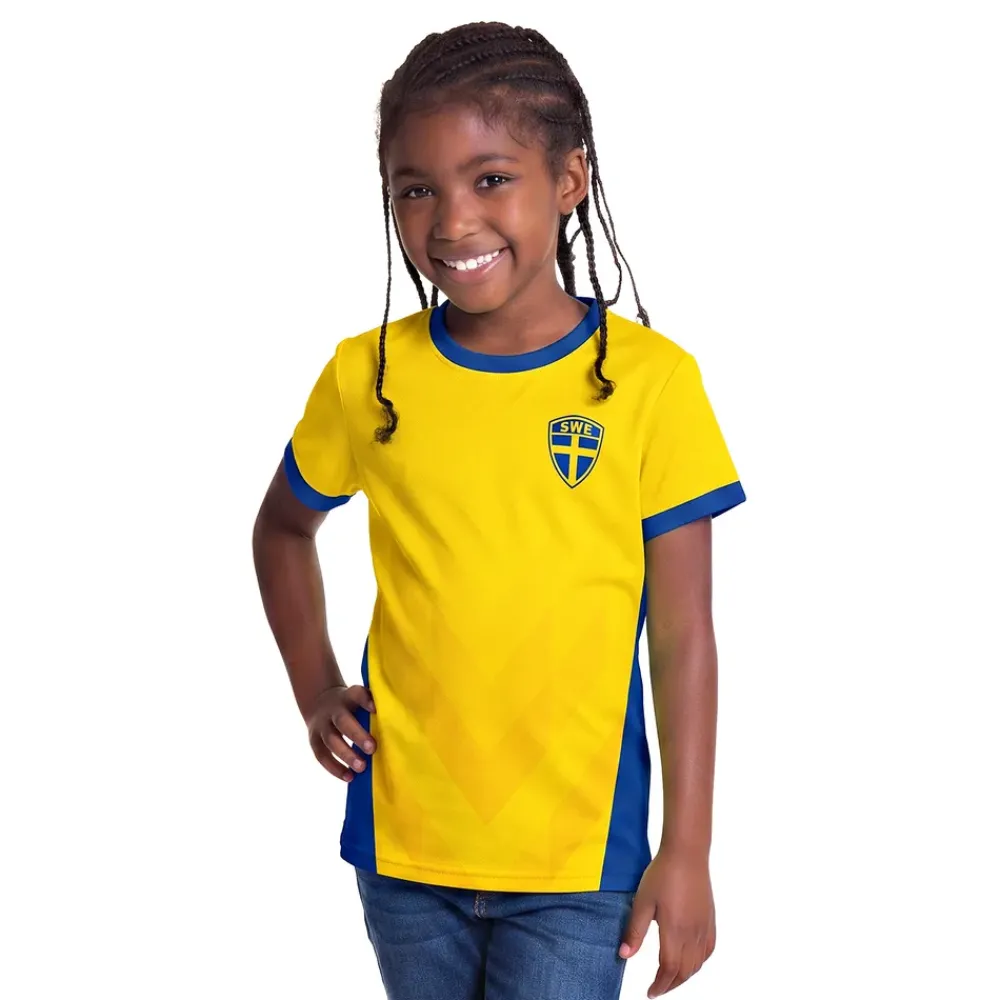 Netshirt Group AB T-shirt Sverige supportertrøje til børn - Tøj|Hobby & Fritid